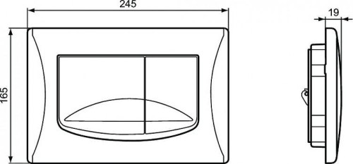 Кнопка смыва для инсталляции Ideal Standard Solea M2 R0109AC цвет Белый