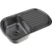 Кухонная мойка ZorG PVD Grafit 77 SZR 7749 GRAFIT Графит