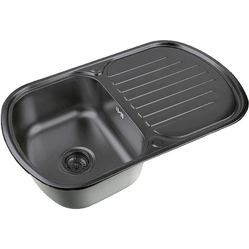 Кухонная мойка ZorG PVD Grafit 77 SZR 7749 GRAFIT Графит