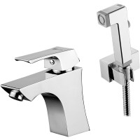 Смеситель для раковины Lemark Unit LM4516C с гигиеническим душем Хром латунь