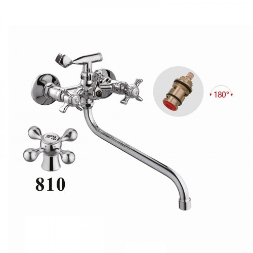 Смеситель для ванны D-Lin D147810 универсальный цвет  Хром