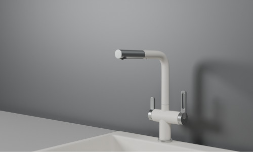 Смеситель для кухни Granula 8170 цвет Арктик