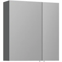 Зеркальный шкаф Orka Likya 60 3006917 с подсветкой Антрацит матовый МДФ / ЛДСП, стекло