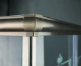 Душевой уголок Cezares Giubileo 90х90 GIUBILEO-A-2-90-SCORREVOLE-CP-G профиль Золото стекло прозрачное с рисунком