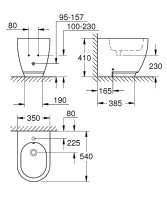 Биде Grohe Essence Ceramic 3957500H Альпин-белый