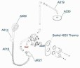 Душевая система WasserKRAFT Berkel A16030 Thermo с термостатом Хром латунь встраиваемый
