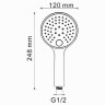 Душевая система WasserKRAFT Berkel A16030 Thermo с термостатом Хром латунь встраиваемый
