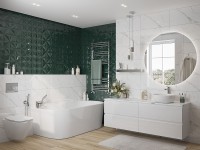 Столешница под раковину Cersanit Stone 60 63856 Белая матовая искусственный камень (литьевой мрамор)