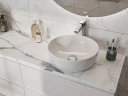 Столешница под раковину Cersanit Stone 60 63856 Белая матовая искусственный камень (литьевой мрамор)