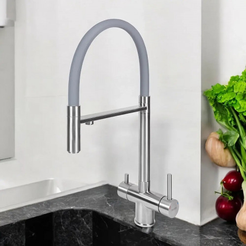 Смеситель для кухни Bond Smart B61-0400 цвет Нержавеющая сталь