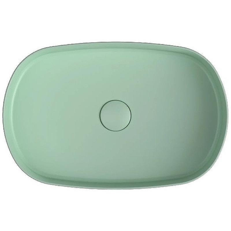 Раковина накладная Isvea Infinity 55 10NF65055-2T Мятно-зеленая матовая