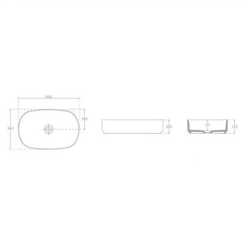 Раковина накладная Isvea Infinity 55 10NF65055-2T Мятно-зеленая матовая