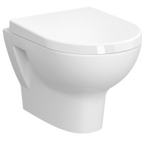Комплект унитаза с инсталляцией Vitra Zentrum L-box 9012B003-7206 с сиденьем Микролифт и клавишей смыва Хром глянцевый фарфор подвесной