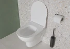 Комплект унитаза с инсталляцией Vitra Zentrum L-box 9012B003-7206 с сиденьем Микролифт и клавишей смыва Хром глянцевый фарфор подвесной