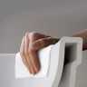 Комплект унитаза с инсталляцией Vitra Zentrum L-box 9012B003-7206 с сиденьем Микролифт и клавишей смыва Хром глянцевый фарфор подвесной