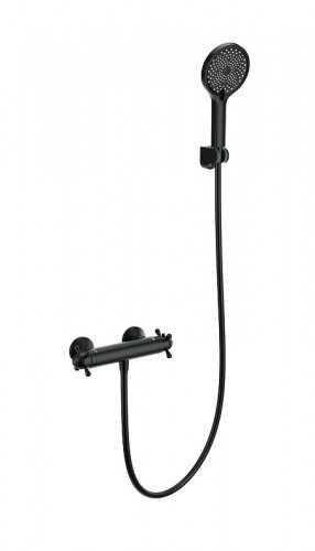 Смеситель для душа Wonzon &amp; Woghand WW-B2048-A-MB с термостатом цвет Черный матовый