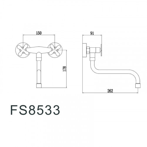 Смеситель для кухни Fmark FS8533 цвет Сатин