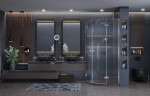 Душевой уголок Ambassador Diamond 100х100 12011102 профиль Хром стекло прозрачное