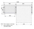 Столешница под раковину 1MarKa Grunge Loft 120 Ц0000004100 над стиральной машиной Дуб Вотан