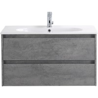 Тумба под раковину BelBagno Kraft 80 KRAFT-800-2C-SO-CG подвесная Cemento Grigio МДФ / ЛДСП