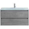 Тумба под раковину BelBagno Kraft 80 KRAFT-800-2C-SO-CG подвесная Cemento Grigio МДФ / ЛДСП