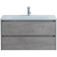 Тумба под раковину BelBagno Kraft 80 KRAFT-800-2C-SO-CG подвесная Cemento Grigio МДФ / ЛДСП