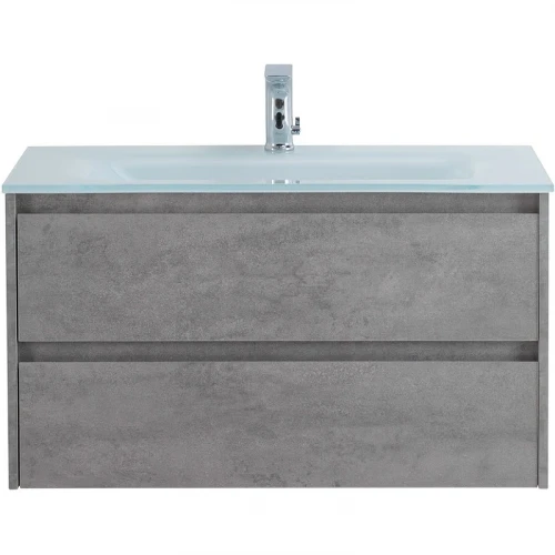 Тумба под раковину BelBagno Kraft 80 KRAFT-800-2C-SO-CG подвесная Cemento Grigio МДФ / ЛДСП