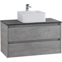 Тумба под раковину BelBagno Kraft 80 KRAFT-800-2C-SO-CG подвесная Cemento Grigio МДФ / ЛДСП