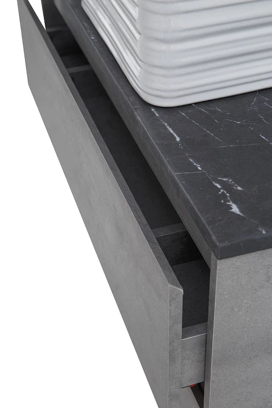 Тумба под раковину BelBagno Kraft 80 KRAFT-800-2C-SO-CG подвесная Cemento Grigio МДФ / ЛДСП