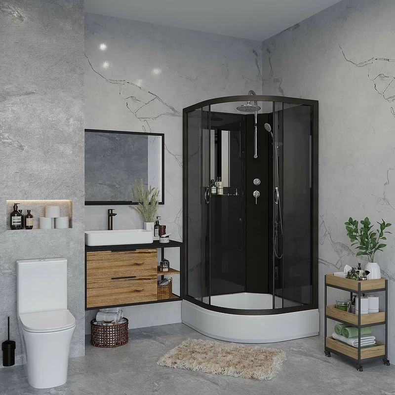 Душевая кабина Niagara Classic 90x90 NG-6501-14BKT без гидромассажа