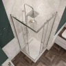 Душевой уголок DIWO Анапа 80х80 Щ0000058926 профиль Хром стекло прозрачное