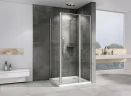 Душевой уголок Abber Sonnenstrand 130х85 AG04130S-S85 профиль Хром стекло прозрачное