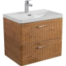 Тумба под раковину BelBagno Due 60 DUE-600-2C-SO-RN-P подвесная Rovere Nature