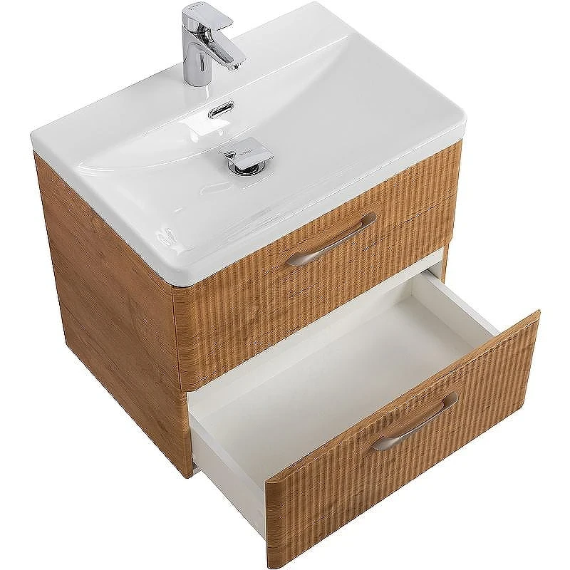 Тумба под раковину BelBagno Due 60 DUE-600-2C-SO-RN-P подвесная Rovere Nature