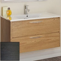Тумба с раковиной SanVit Мэри-2 90 R kmery902 с фактурой под дерево подвесная Венге МДФ / ЛДСП