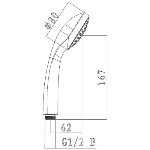 Ручной душ Lemark LM0211C Хром