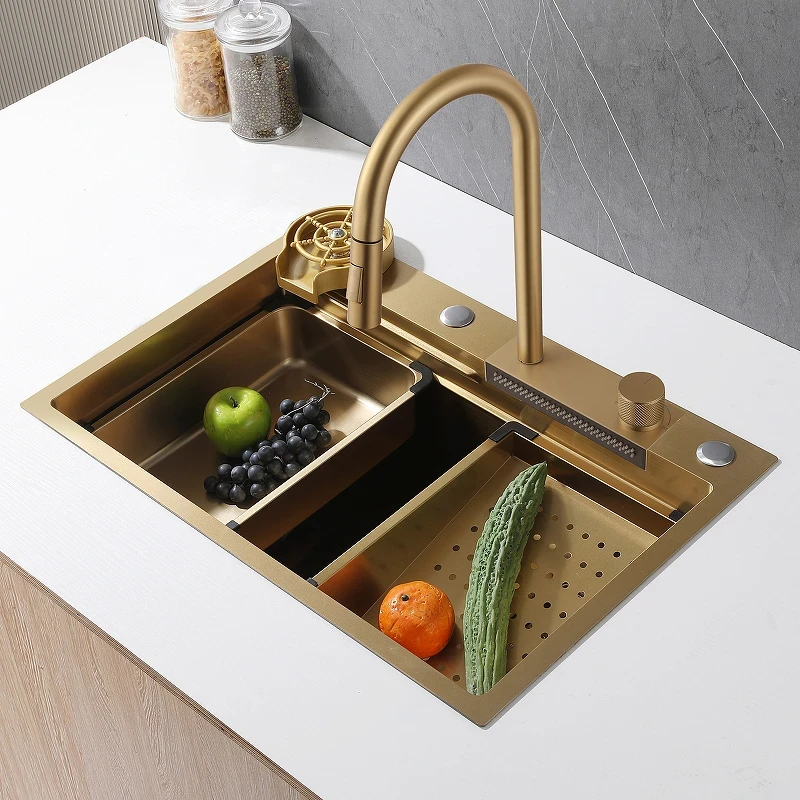 Кухонная мойка Abber Wasser Kreis 68 AF2194G Золото матовое нержавеющая сталь встраиваемый