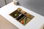Кухонная мойка Abber Wasser Kreis 68 AF2194G Золото матовое нержавеющая сталь встраиваемый