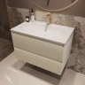 Тумба под раковину Vincea Велле (Welle) 80 VMC-2WL800MBG подвесная цвет M.Beige Soft-touch