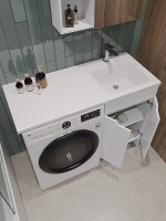 Тумба с раковиной Orange Kandy 110 R OPKD-110TUW+RAR Белый глянец МДФ / ЛДСП