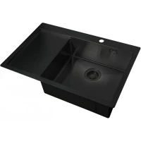 Кухонная мойка ZorG Light Grafit ZL R 780510-R GRAFIT Графит нержавеющая сталь встраиваемый