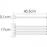 Полотенцедержатель WasserKRAFT K-1034W поворотный Белый