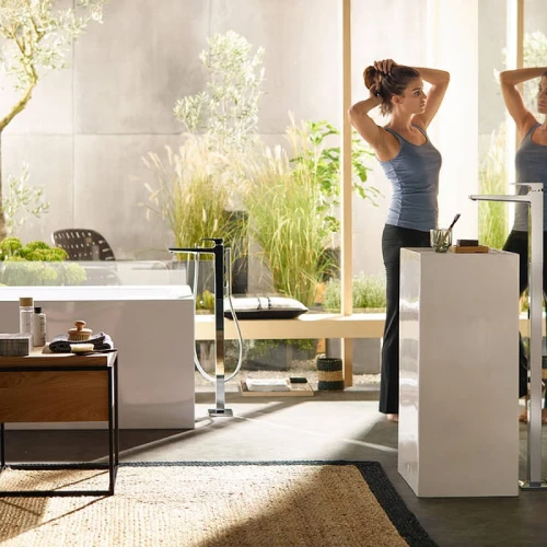 Смеситель для ванны Hansgrohe Metropol 32532990 Полированное золото