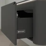 Тумба с раковиной Black&White Universe U935.900 90 935900 с подсветкой подвесная цвет Серый матовый