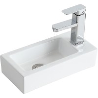 Раковина Orange 36 B05-365W Белая фарфор подвесная, накладная