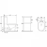 Унитаз компакт Abber Bequem AC1112TMB Черный матовый с бачком и сиденьем Микролифт фаянс напольный