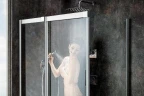 Душевой уголок Ravak Matrix MSDPS 100х100 L 0WLAA100Z1 профиль Белый стекло Transparent