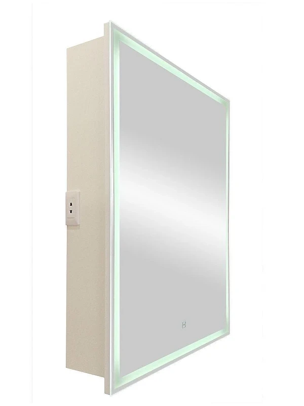 Зеркальный шкаф Art&Max Techno 60 R AM-Tec-600-800-1D-R-DS-F с подсветкой цвет Белый