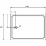 Акриловый поддон для душа Cezares Tray A 110x90 TRAY-A-AH-110/90-15-W Белый