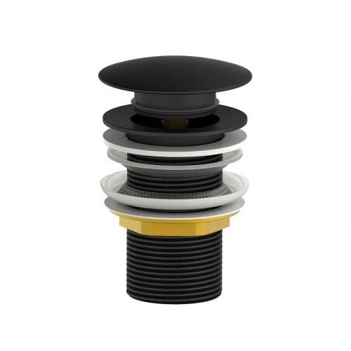 Донный клапан Wonzon &amp; Woghand WW-88SS02-MB click-clack цвет Черный матовый